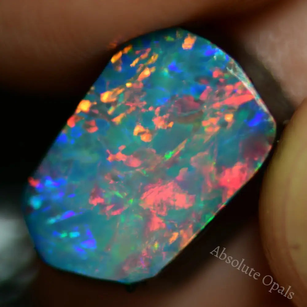 5.4 Cts Australian Opal Doublet Stone Rough Rub Lightning Ridge