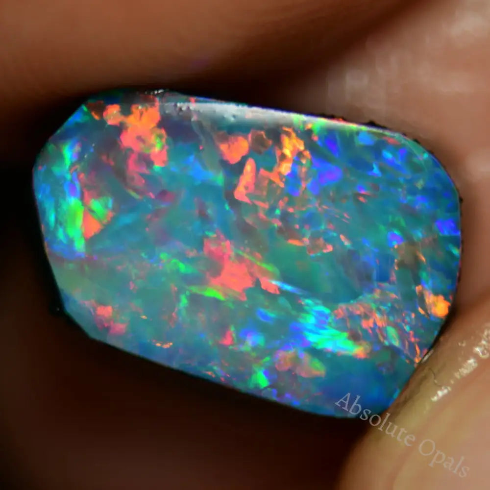 5.4 Cts Australian Opal Doublet Stone Rough Rub Lightning Ridge