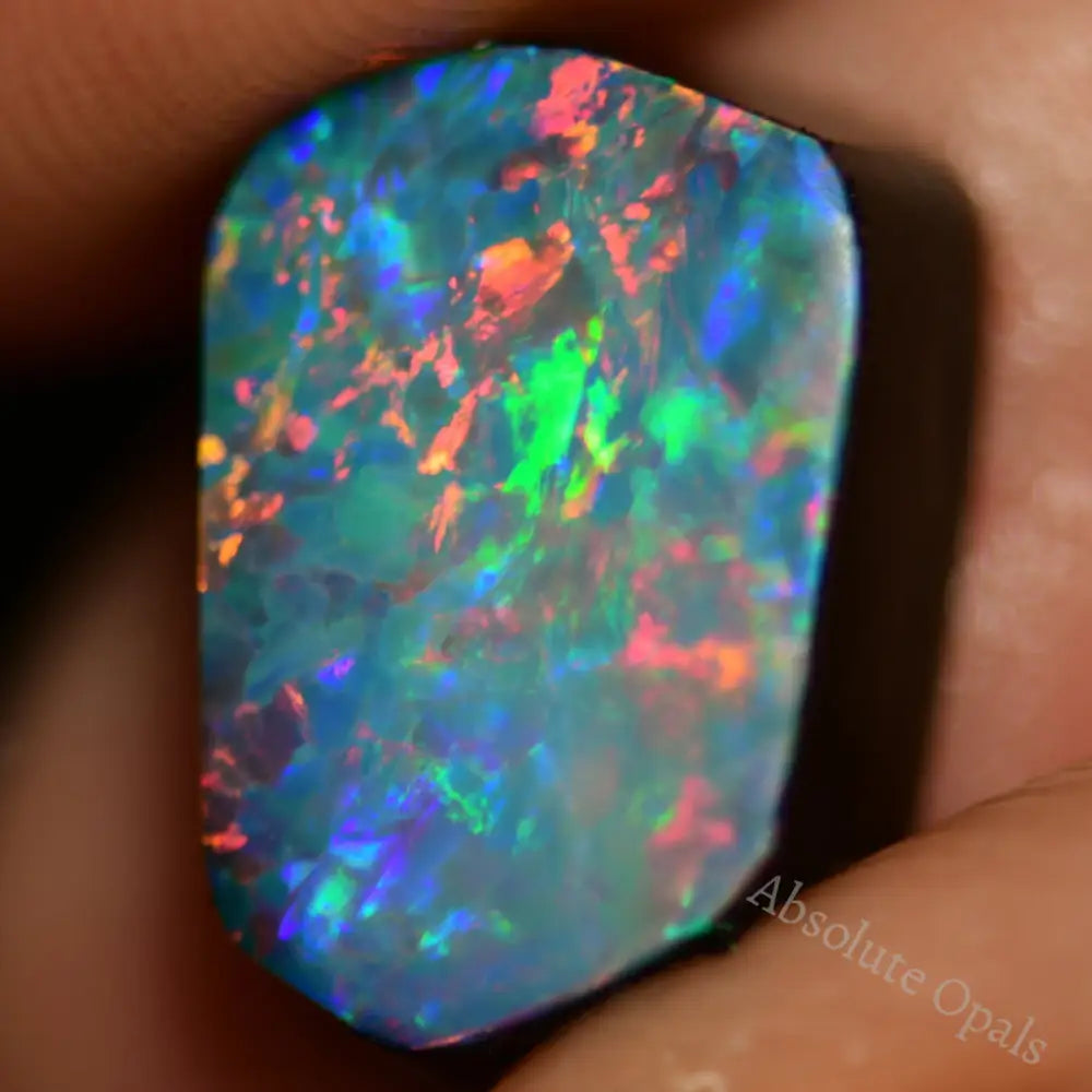 5.4 Cts Australian Opal Doublet Stone Rough Rub Lightning Ridge