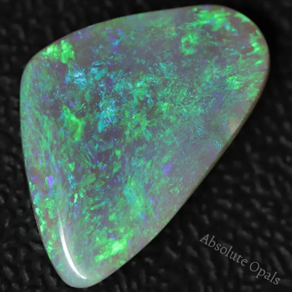 Australian Lightning Ridge, Semi Black Crystal Solid Opal, Cabochon Loose Stone