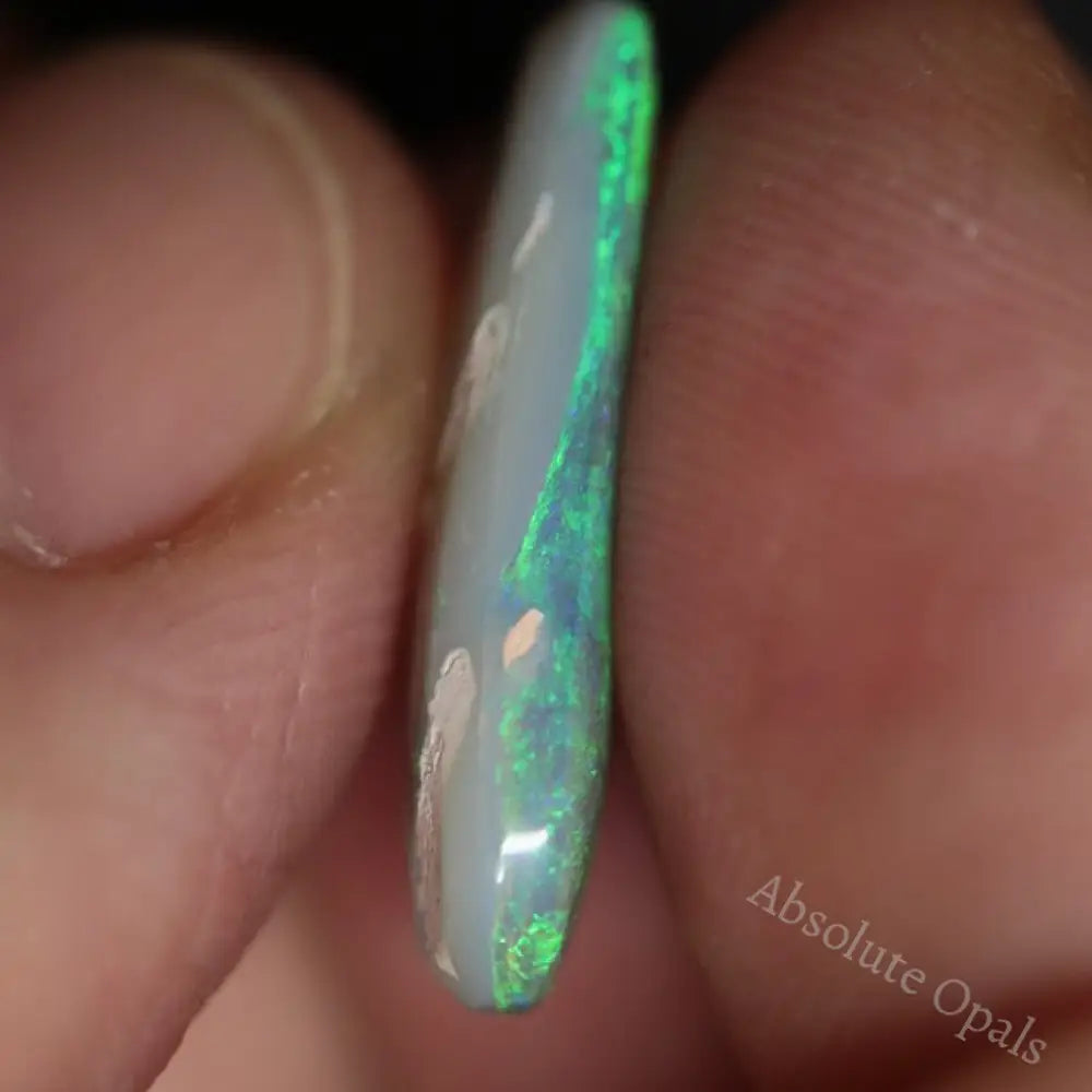 5.48 Cts Australian Lightning Ridge Semi Black Solid Opal