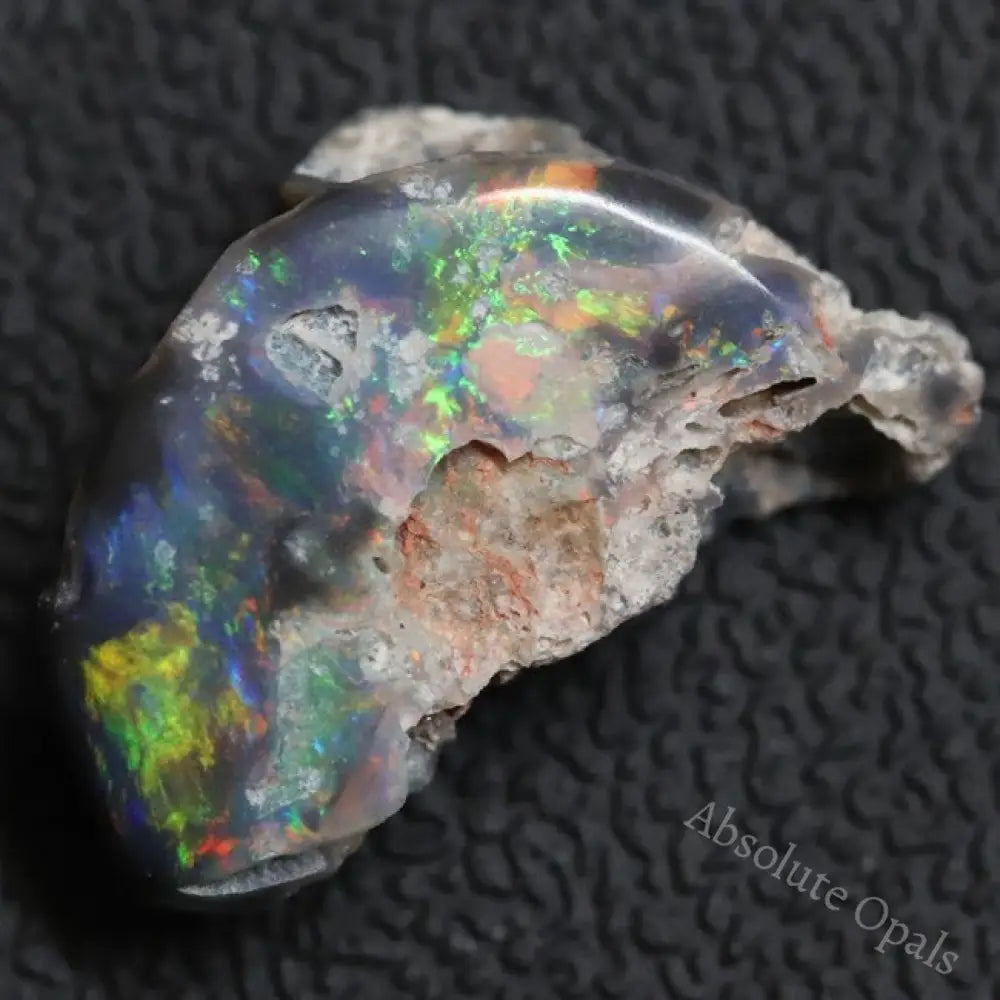 5.53 Cts Australian Black Opal Rough Lightning Ridge Polished Specimen