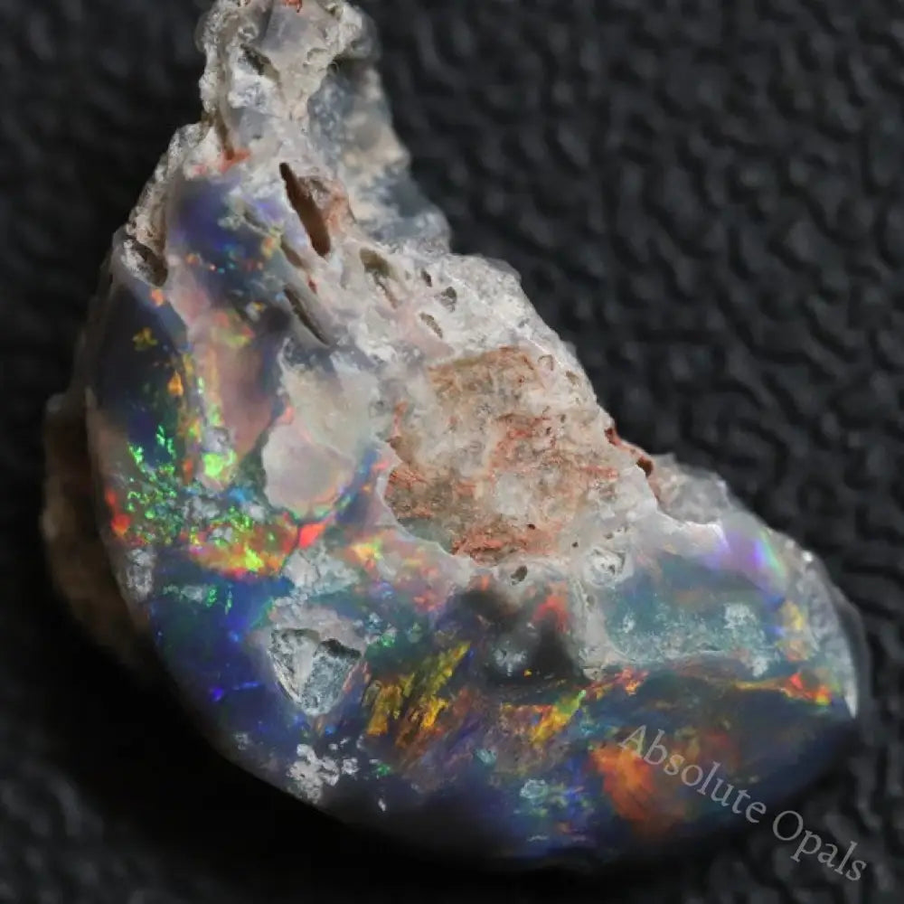 5.53 Cts Australian Black Opal Rough Lightning Ridge Polished Specimen