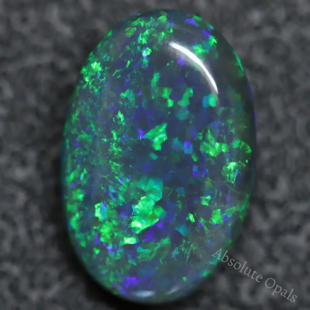 5.56 Cts Australian Solid Black Opal Lightning Ridge