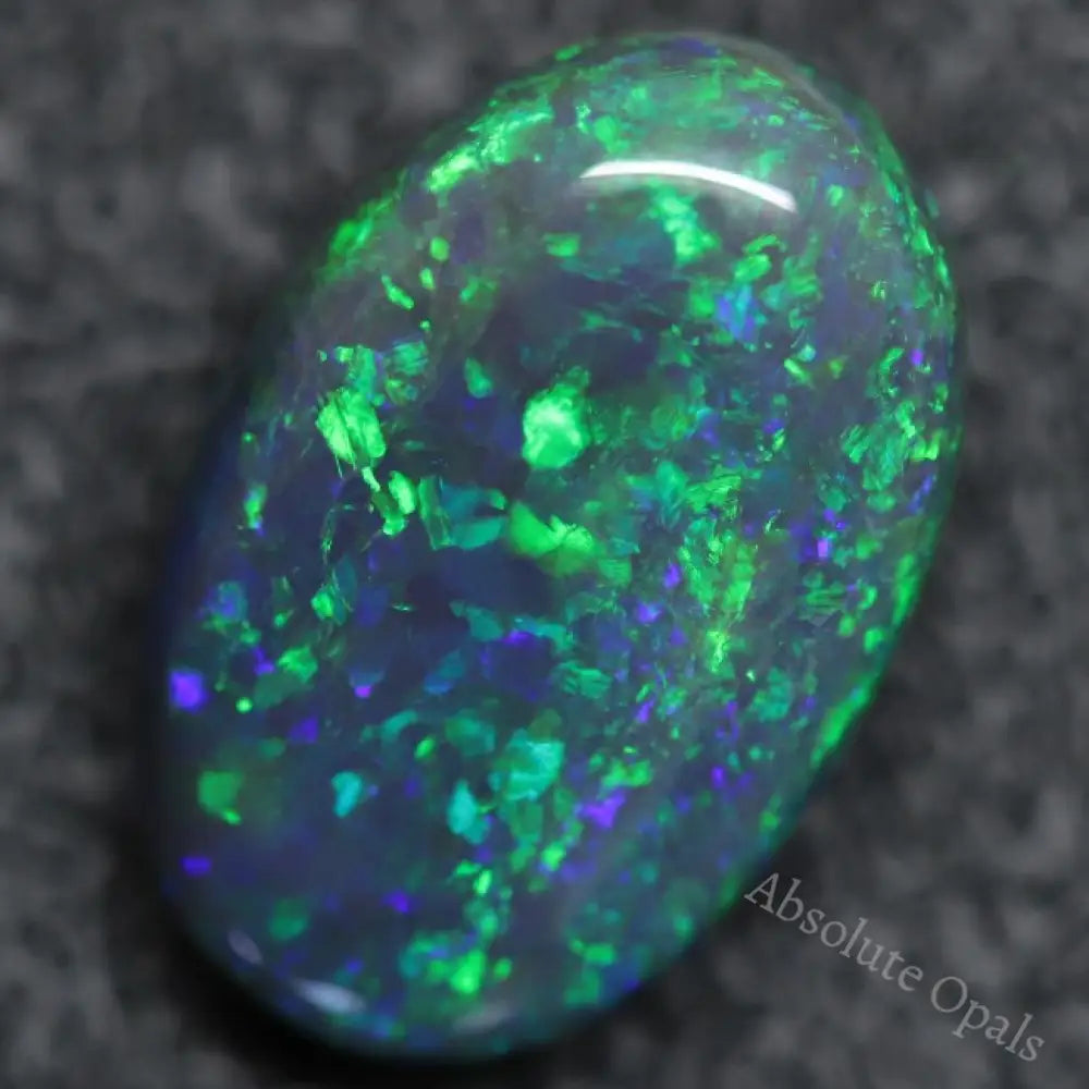 5.56 Cts Australian Solid Black Opal Lightning Ridge