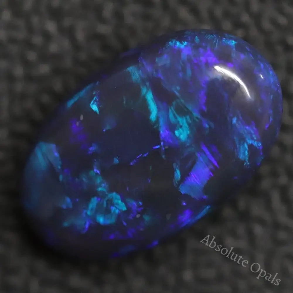 Australian Black Opal, Lightning Ridge, Solid Loose Stone, Cabochon