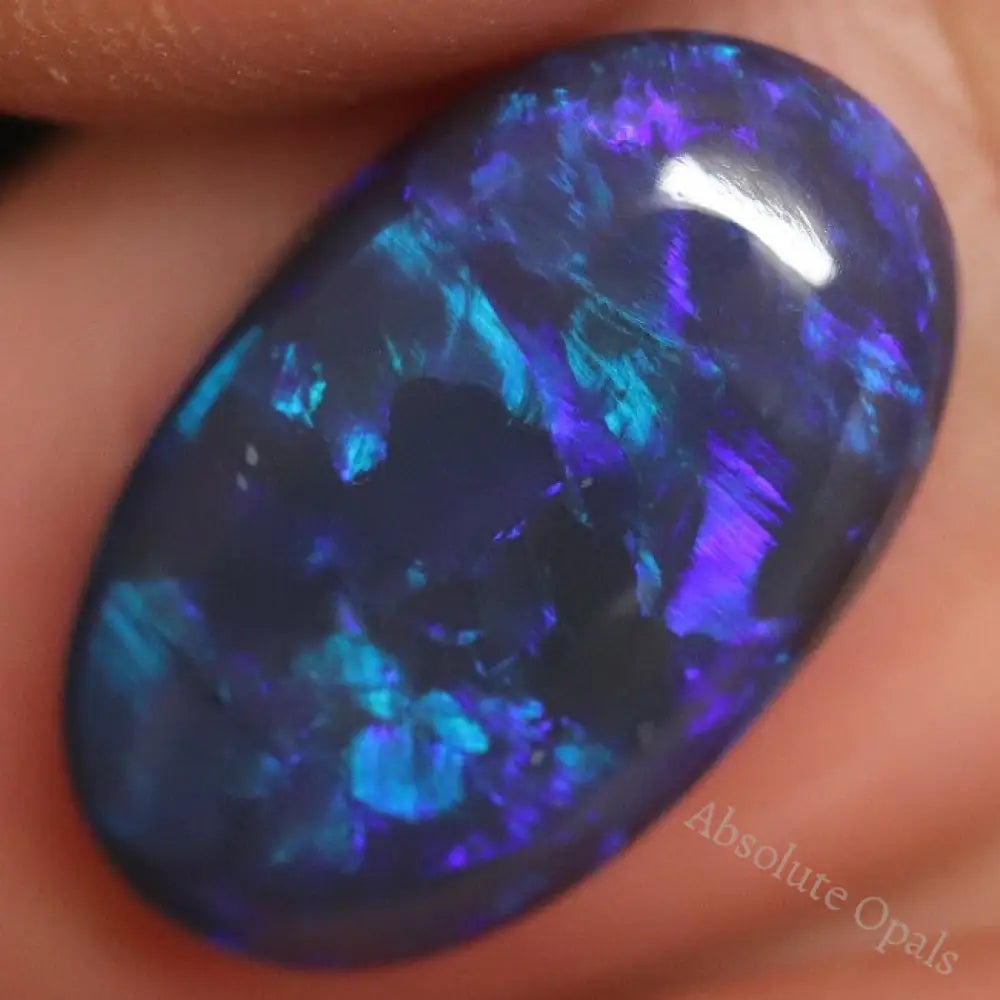 Australian Black Opal, Lightning Ridge, Solid Loose Stone, Cabochon