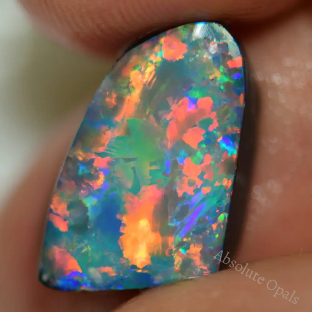 5.8 Cts Australian Opal Doublet Stone Rub Rough Lightning Ridge