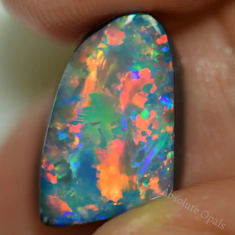 5.8 Cts Australian Opal Doublet Stone Rub Rough Lightning Ridge