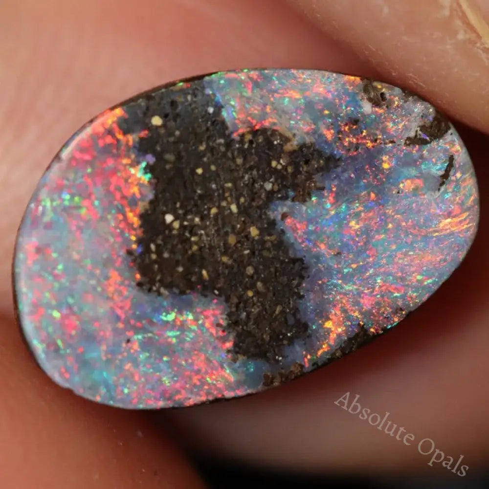 5.80 Cts Australian Boulder Opal Cut Loose Stone