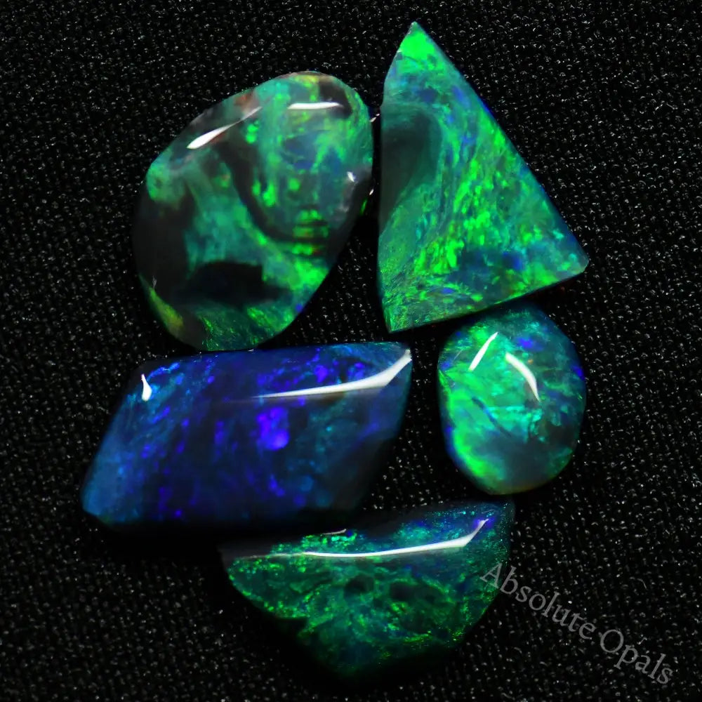 5.9 Cts Australian Rough Black Opal Parcel Rubs Lightning Ridge Cmr