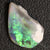 Australian Semi Black Opal Rough, Lightning Ridge, Polished Specimen, Natural Green Blue Stone