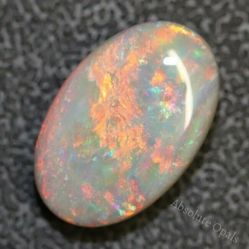 5.94 Cts Australian Semi Black Opal Solid Lightning Ridge Cabochon Loose Stone