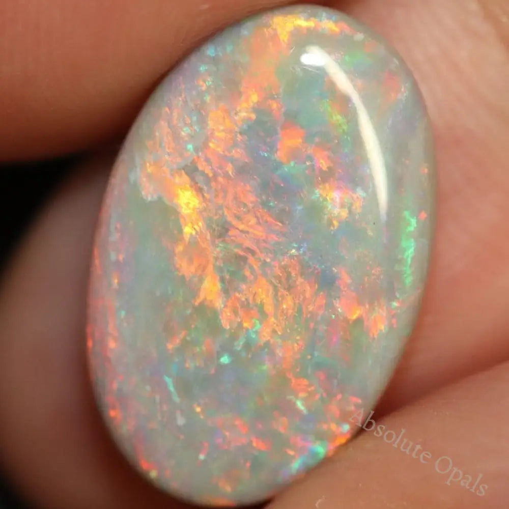 5.94 Cts Australian Semi Black Opal Solid Lightning Ridge Cabochon Loose Stone