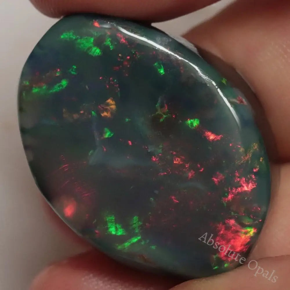 50.6 Cts Australian Black Opal Lightning Ridge Solid Rough Loose Gem Stone