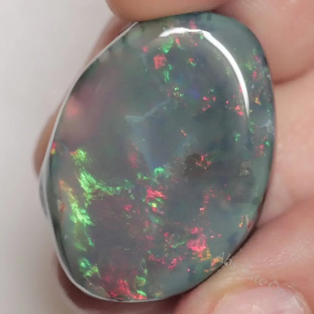 50.6 Cts Australian Black Opal Lightning Ridge Solid Rough Loose Gem Stone