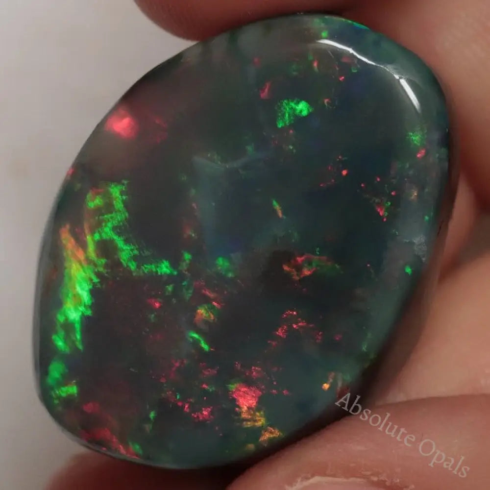 50.6 Cts Australian Black Opal Lightning Ridge Solid Rough Loose Gem Stone