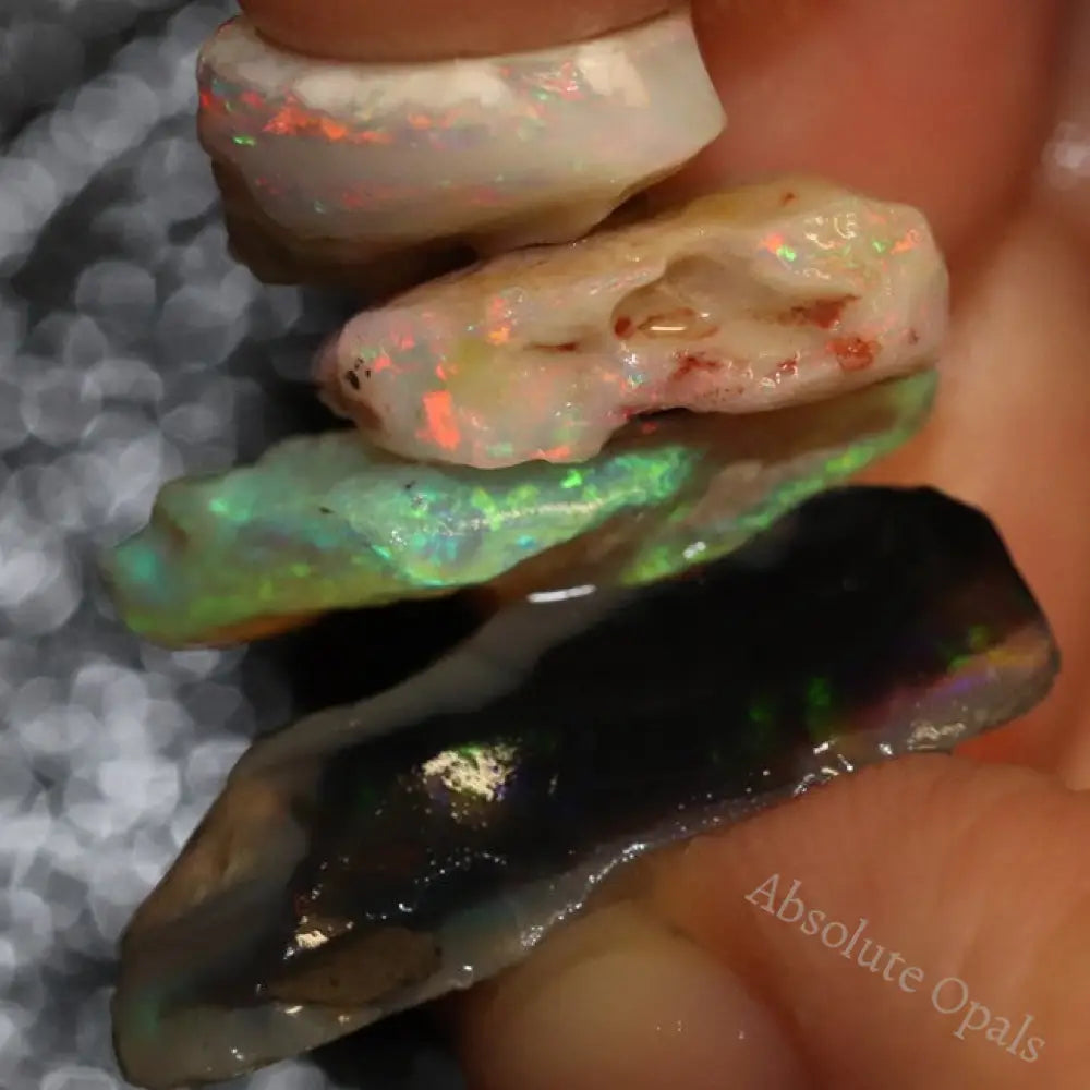 51.20 Cts Australian Solid Opal Rough Lightning Ridge Parcel