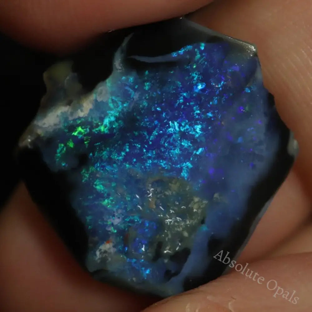 black rough opal