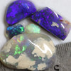 51.95 Cts Black Opal Rough Parcel Gem Stone Rubs 8.2-29.1X6.2-19.8X3.5-9.2Mm