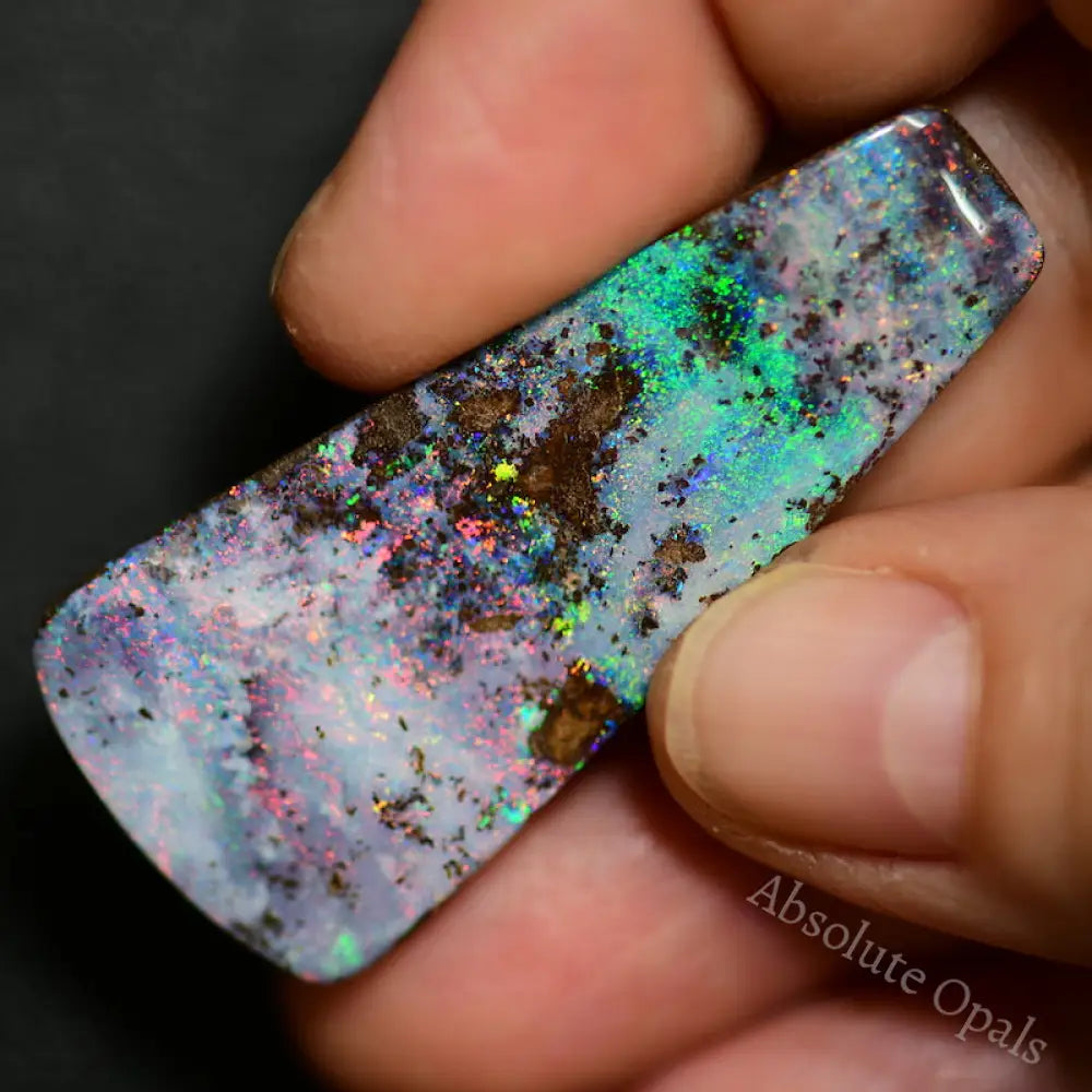 52.1 Cts Australian Boulder Opal Cut Stone