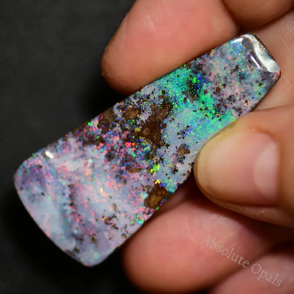 52.1 Cts Australian Boulder Opal Cut Stone