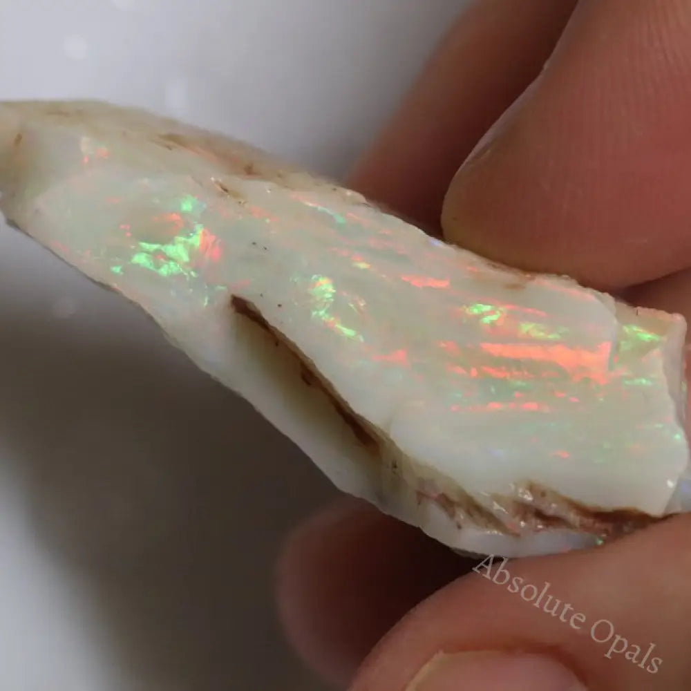 52.25 Cts Australian Semi-Black Opal Rough Lightning Ridge Gem Stone