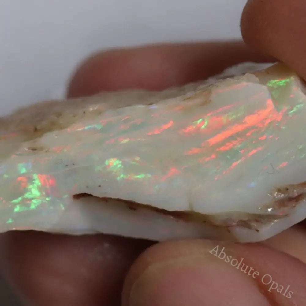 52.25 Cts Australian Semi-Black Opal Rough Lightning Ridge Gem Stone