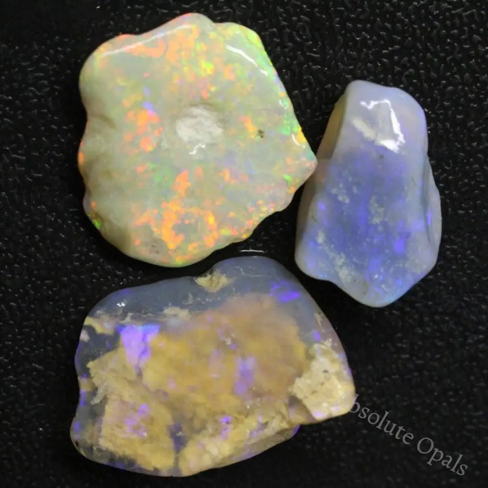 Australian, Solid Semi Black Opal Rough, Lightning Ridge Parcel