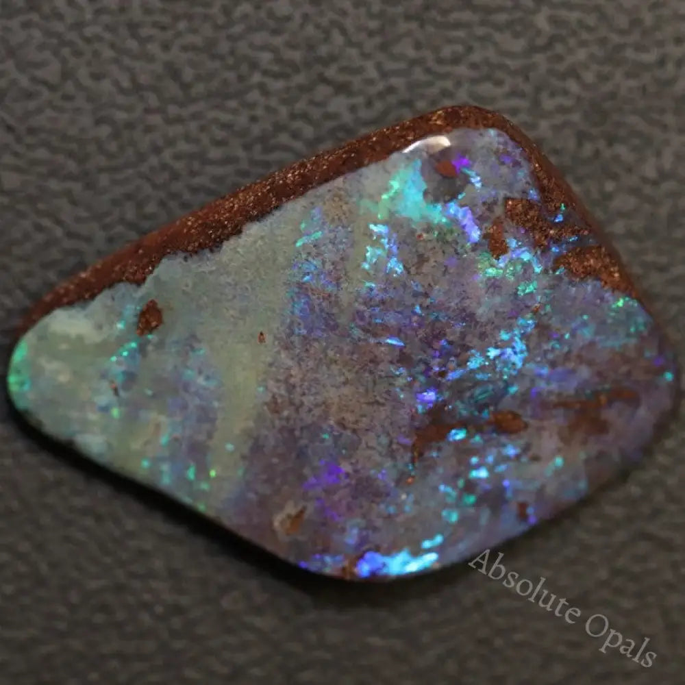 52.5 Cts Blue Australian Boulder Opal Cut Loose Stone