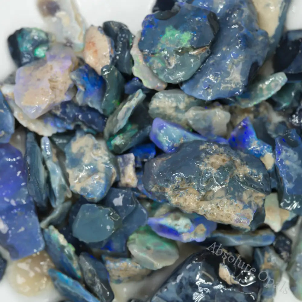 blue rough opal