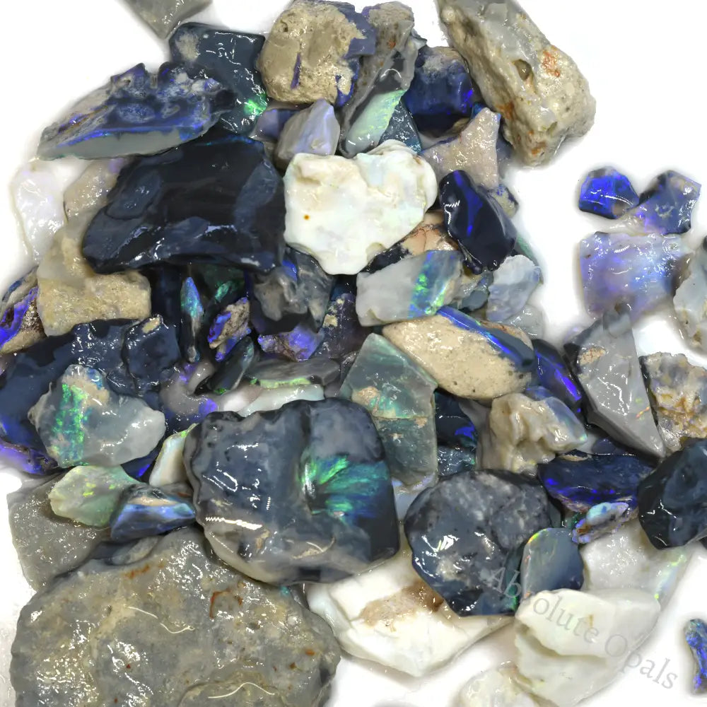 Australian Rough Opal Parcel, Lightning Ridge - Potch and Colour CMR