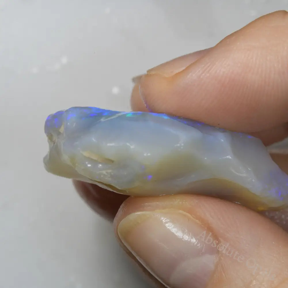 54.8 cts Australian Rough Opal Lightning Ridge -Electric Purple