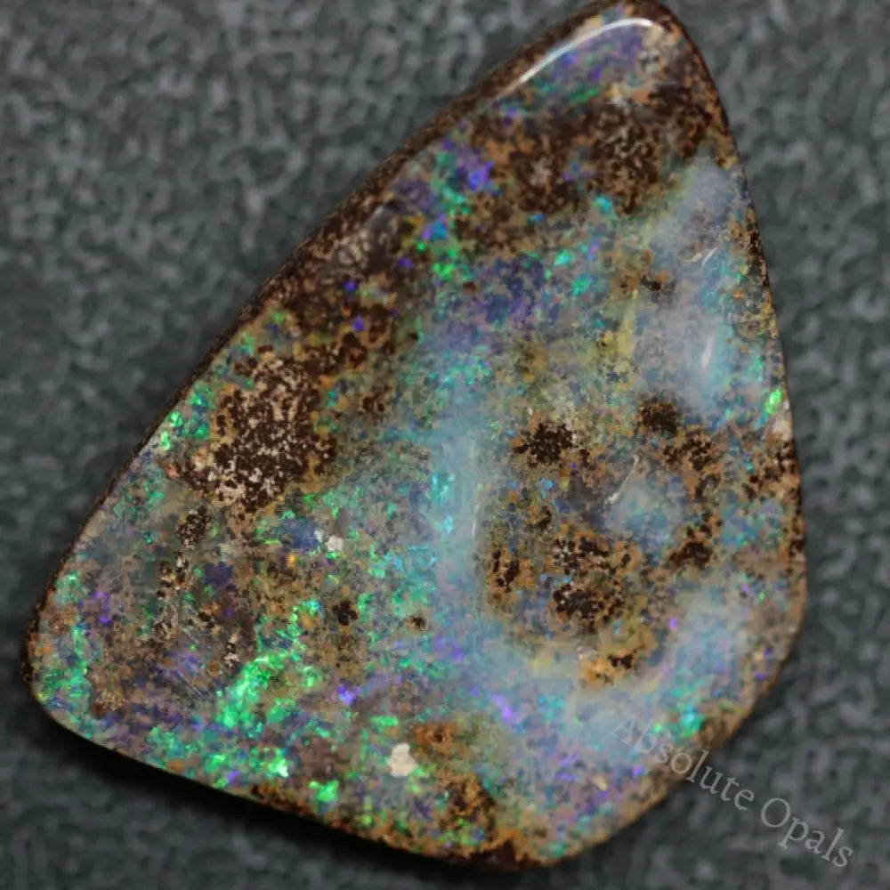 54.85 Cts Australian Boulder Opal Cut Loose Stone