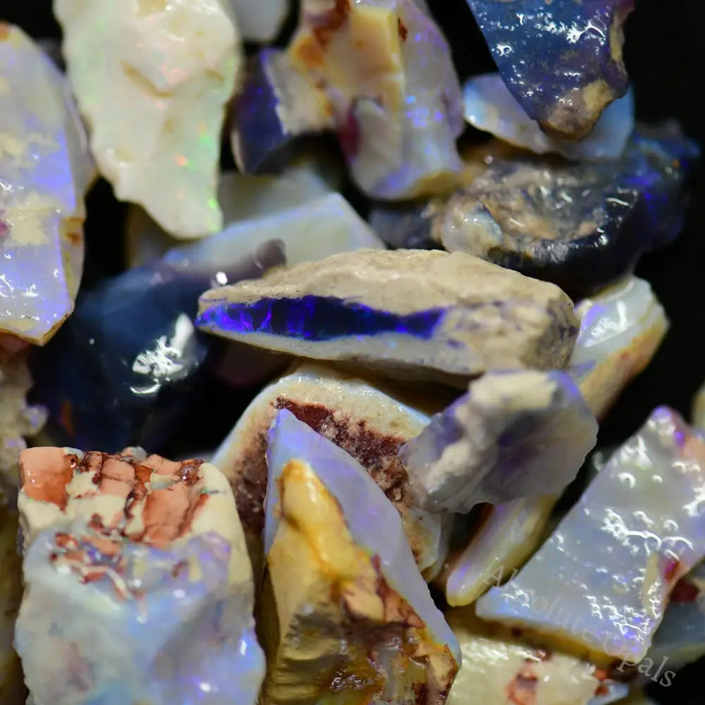 550 Cts Australian Rough Opal Parcel Lightning Ridge ’ Beginners