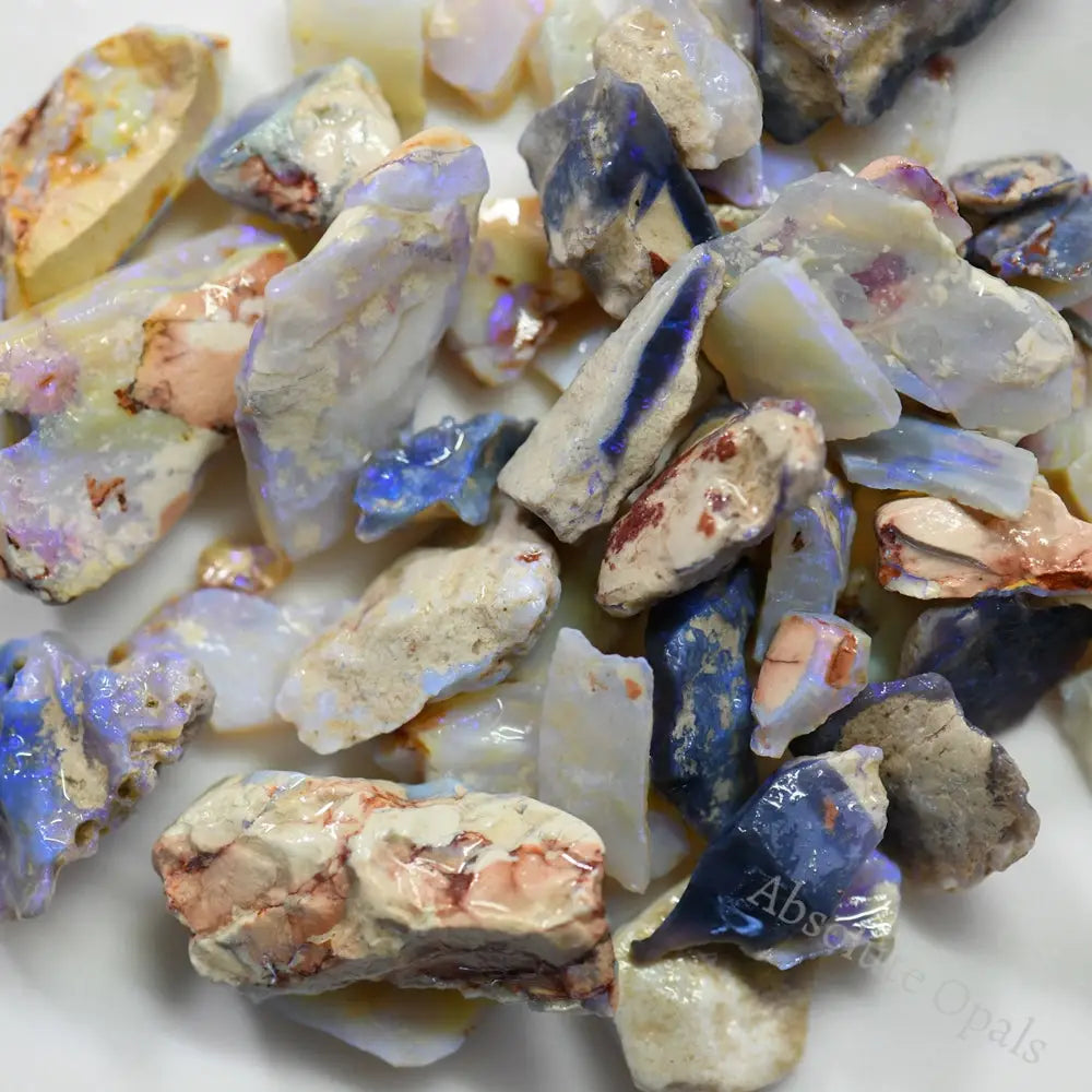 550 Cts Australian Rough Opal Parcel Lightning Ridge ’ Beginners