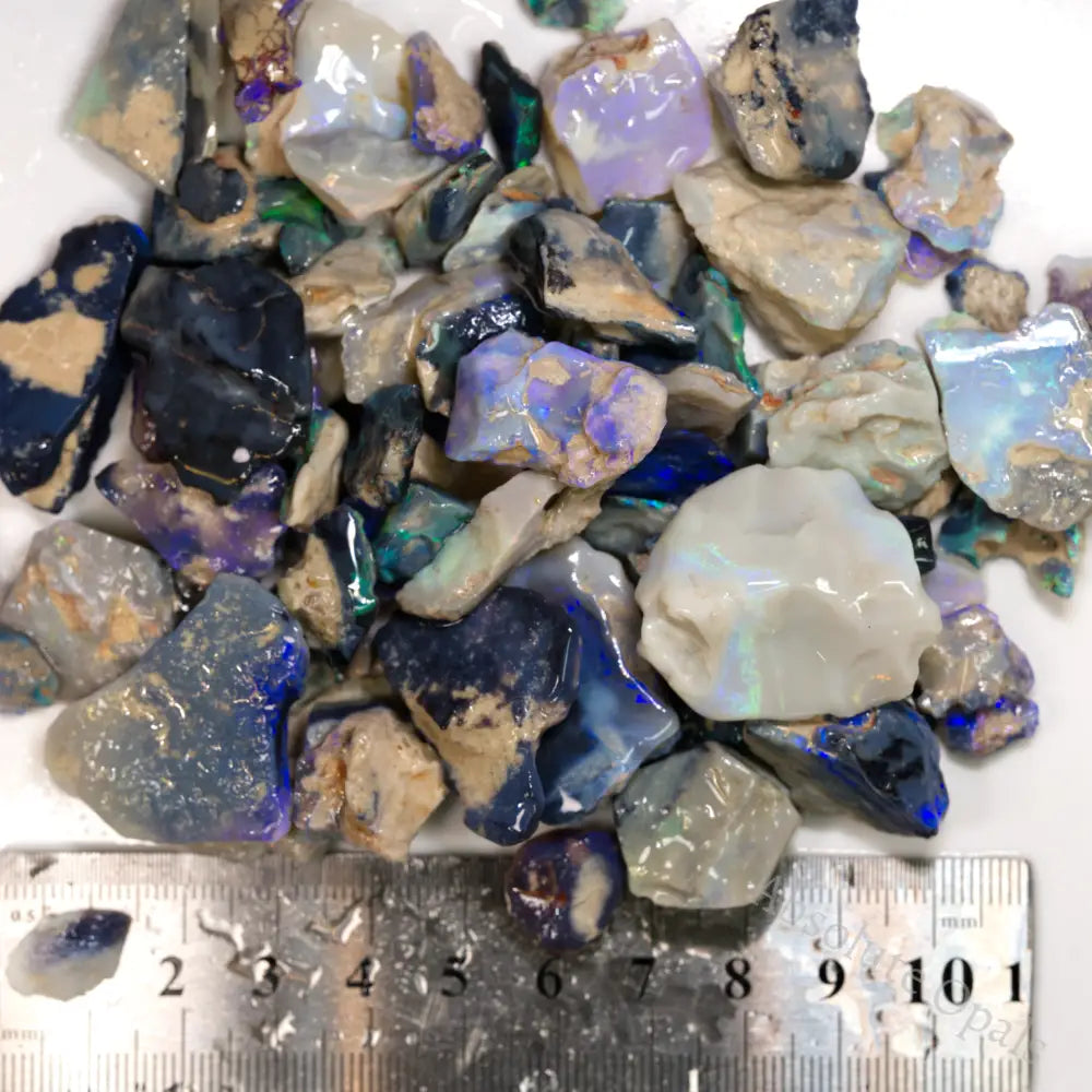 570 Cts Australian Rough Opal Parcel Lightning Ridge - Potch And Colour Cmr