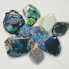 Australian Rough Black Opal Parcel, Lightning Ridge - Potch and Colour, Offcuts