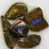 Australian Boulder Opal Rough Parcel Rubs