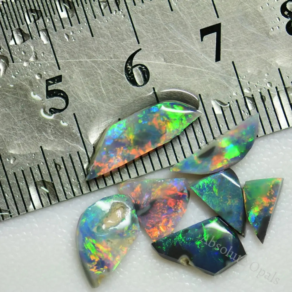 6.0 Cts Australian Rough Black Opal Parcel Rubs Lightning Ridge