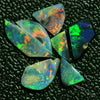 6.0 Cts Australian Rough Black Opal Parcel Rubs Lightning Ridge