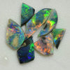 6.0 Cts Australian Rough Black Opal Parcel Rubs Lightning Ridge