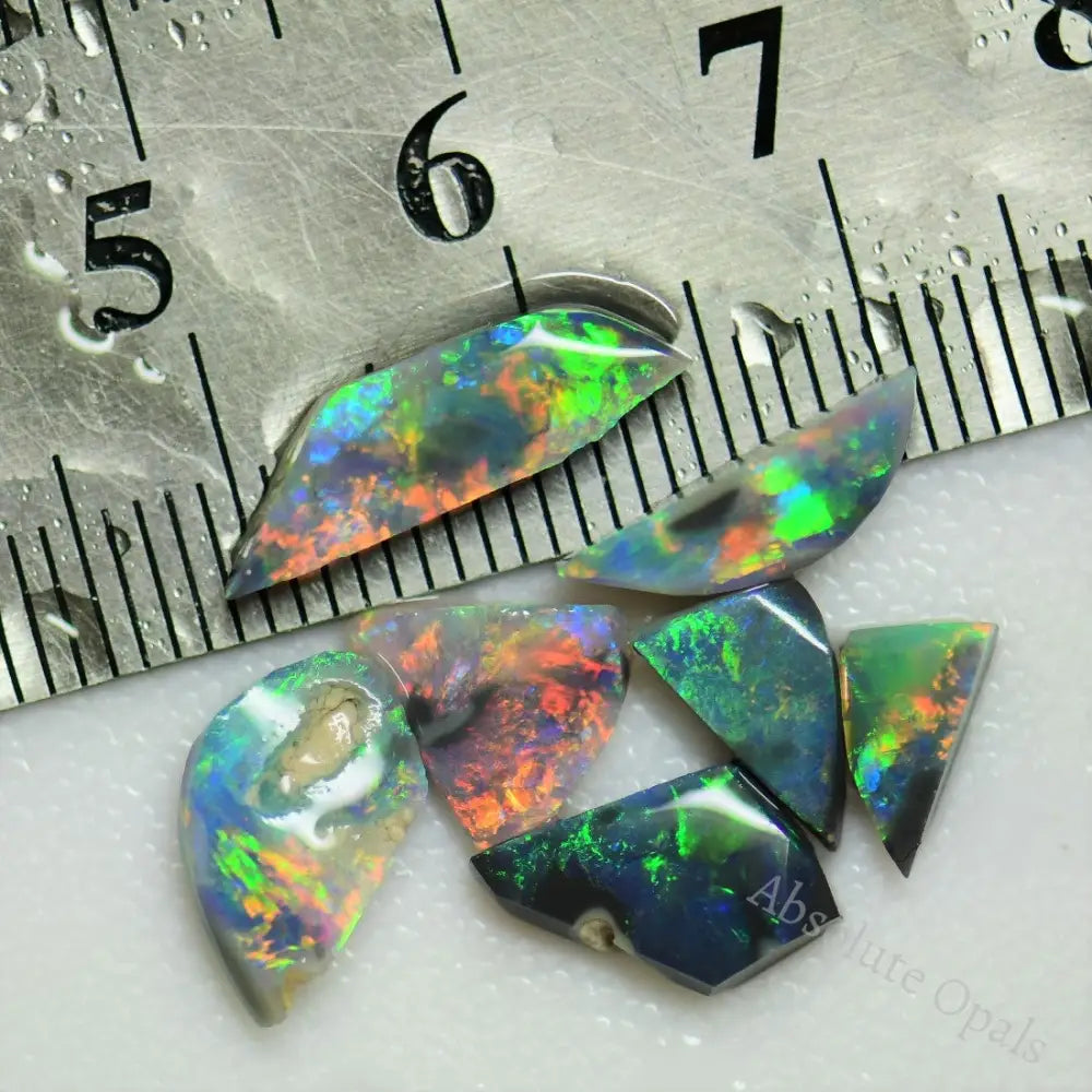 6.0 Cts Australian Rough Black Opal Parcel Rubs Lightning Ridge