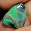 6.06 Cts Australian Black Opal Loose Cut Stone Lightning Ridge