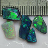 6.10 Cts Australian Black Opal Rough Parcel Rubs Lightning Ridge