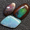 6.12 Cts Australian Boulder Opal Cut Loose Stone Parcel