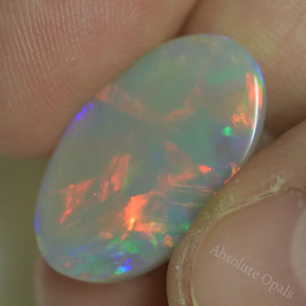 6.20 Cts Australian Solid Semi Black Opal Lightning Ridge