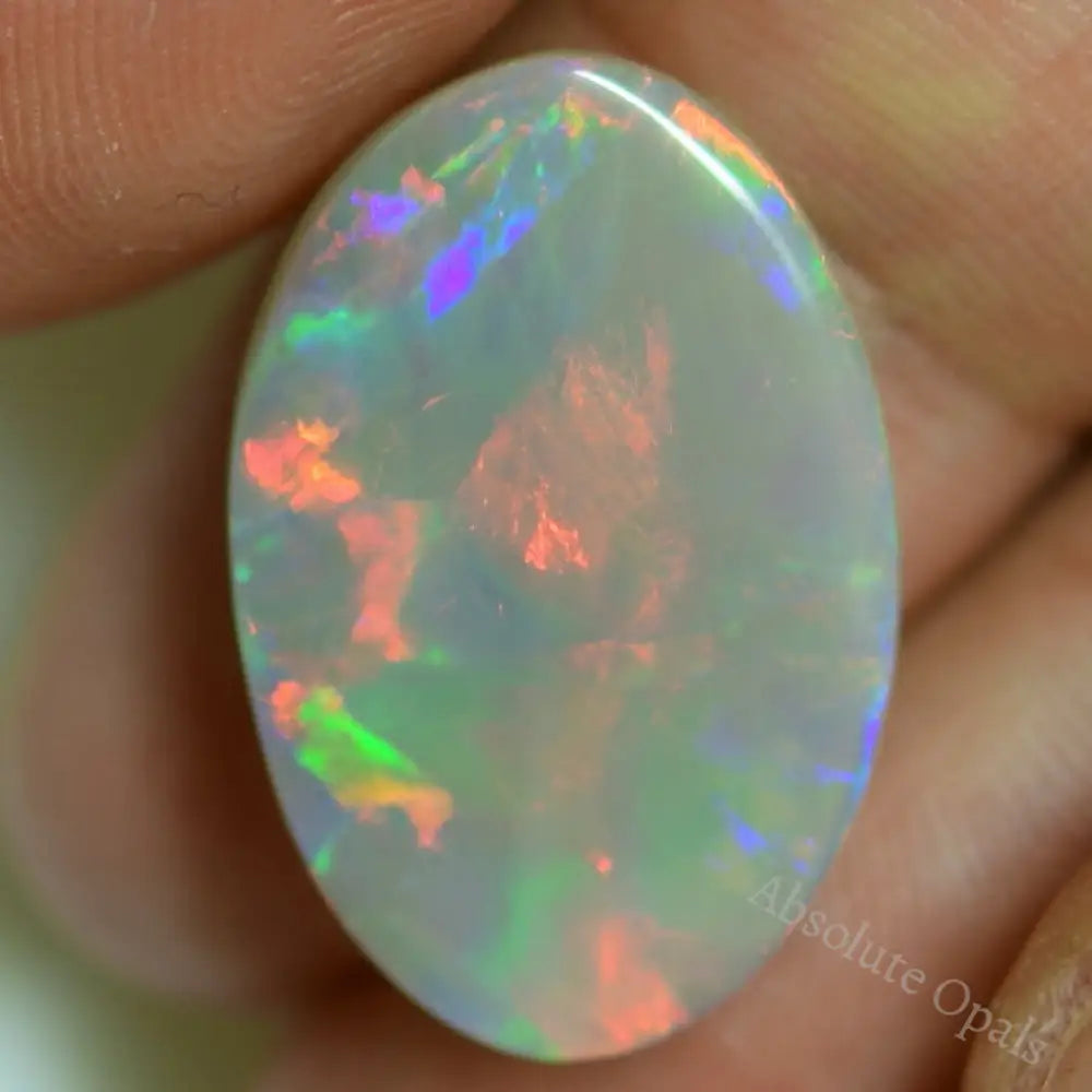 6.20 Cts Australian Solid Semi Black Opal Lightning Ridge