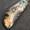 6.24 G Australian Boulder Opal With Silver Pendant: L 42.9 Mm Jewellery