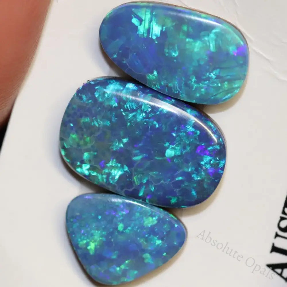 Australian Boulder Opal, Doublet Stone, Cabochon